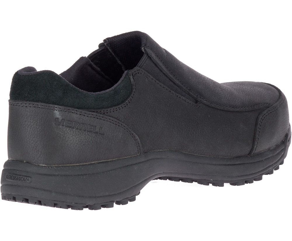 Zapatos De Seguridad Hombre - Merrell Sutton Moc Steel Toe - Negras - JEKT-61427